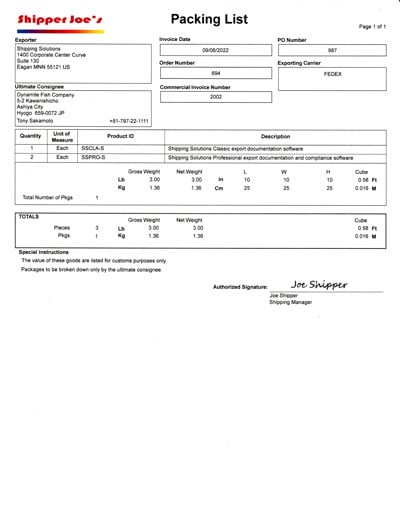 Sample packing deals list